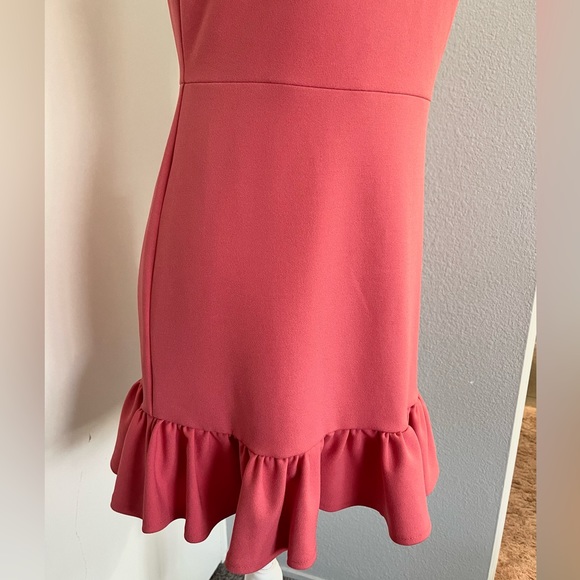 Women’s Coral pink Ruffled Cocktail 1State Dress - Picture 8 of 12